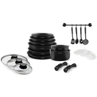 Zestawy garnków i patelni - Zestaw garnków indukcyjnych - Arthur Martin - AM558 - Aluminium - 20 sztuk - Rączka odczepiana - Do wszystkich typów kuchenek, w tym indukcyjnych - miniaturka - grafika 1