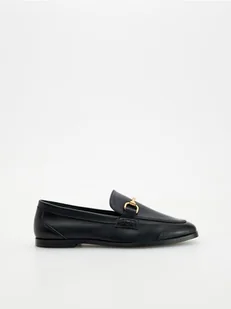 Reserved - Skórzane loafersy - czarny - Moda i Uroda OUTLET - miniaturka - grafika 1