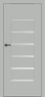 Drzwi wewnętrzne - Dre Drzwi Wewnętrzne Z Szybą Reva 1 Okleina Jasna Szara Mat - miniaturka - grafika 1