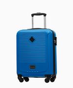 Walizki - PUCCINI Kabinowa niebieska walizka z zamkiem szyfrowym - miniaturka - grafika 1