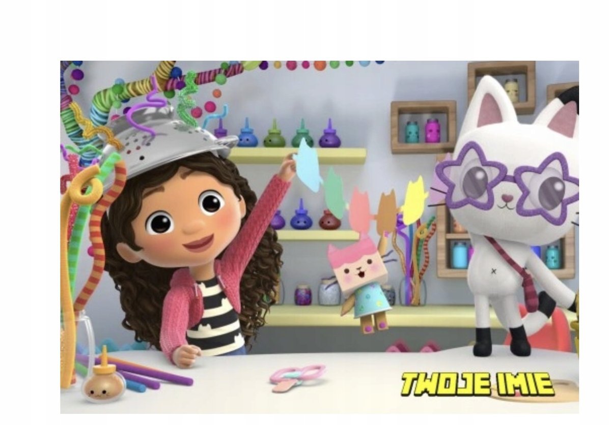Puzzle KOCI DOMEK GABI GABBYS A3 252 el z Nadrukiem + IMIĘ Pudełko 22