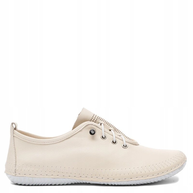 T. Sokolski Skórzane Półbuty Damskie Beżowe BOT-1301-BEIGE r.38