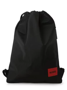HUGO - Plecak męski  Ethon_Drawstring, czarny - Plecaki - miniaturka - grafika 1