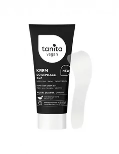 Tanita Vegan Tanita Vegan WĘGIEL DRZEWNY Krem do depilacji ciała 3w1 150 ml - Kosmetyki do golenia - miniaturka - grafika 1