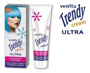 Farby do włosów i szampony koloryzujące - Venita Trendy Cream Ultra, krem do koloryzacji włosów 35 Lazurowy Błękit, 75 ml - miniaturka - grafika 1