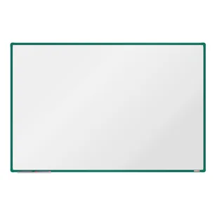 boardOK Biała magnetyczna tablica boardOK, 180 x 120 cm, zielona rama VOK180120-1400 - Tablice i flipcharty - miniaturka - grafika 1
