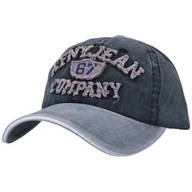 Czapki męskie - CZAPKA z Daszkiem BEJSBOLÓWKA przecierana JEANS - miniaturka - grafika 1
