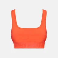 Biustonosze - Damski Stanik sportowy GUESS AILEEN ACTIVE BRA V2GP08MC049-G5H8 – Pomarańczowy - miniaturka - grafika 1