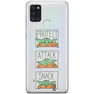 ERT GROUP etui na telefon Samsung A21s, case oryginalny i oficjalnie licencjonowany przez Star Wars, wzór Baby Yoda 009, optymalnie dopasowane, plecki z TPU częściowo przeźroczyste - Etui i futerały do telefonów - miniaturka - grafika 1