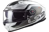 Kaski motocyklowe - LS2, Integral kask motocyklowy VECTOR II Metric white titanium silver, L - miniaturka - grafika 1