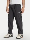 Odzież trekkingowa męska - adidas Spodnie outdoor Multi Essentials JP0811 Czarny Regular Fit - miniaturka - grafika 1