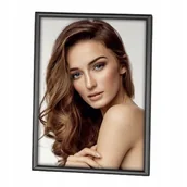 Ramki na zdjęcia - Ramka na zdjęcie 13x18 Subtelna czarna Black Metal - miniaturka - grafika 1