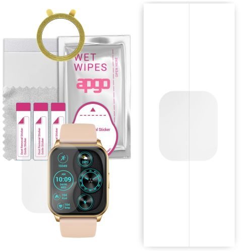 1x folia hydrożelowa ochronna do Maxcom FW25 - apgo Smartwatch Hydrogel Protection Ochrona na ekran smartwatcha
