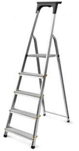 DRABINA ALUMINIOWA WOLNOSTOJĄCA EASY 168CM 4 STOPNIE+PODEST - Drabiny - miniaturka - grafika 1