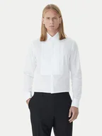 Koszule męskie - Calvin Klein Koszula LV019EU063 Biały Slim Fit - miniaturka - grafika 1