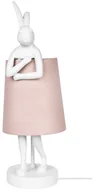 Lampy stojące - KARE lampa stołowa RABBIT 50 cm biała / różowa - miniaturka - grafika 1