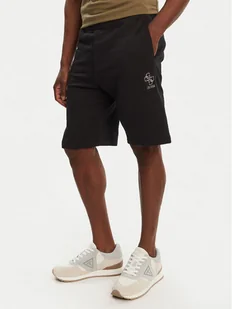 Guess Szorty sportowe M5GD10 KCN01 Czarny Regular Fit - Spodenki męskie - miniaturka - grafika 1
