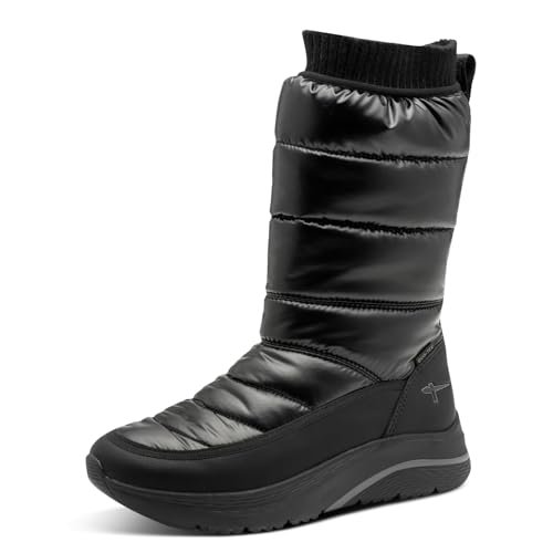 Tamaris Damskie WL Boot 1-26805-45 śniegowce, czarne, 39 EU, czarny, 39 EU