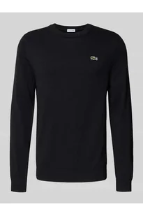 Sweter z dzianiny kroju regular fit z mieszanki bawełny - Lacoste - Swetry męskie - miniaturka - grafika 1