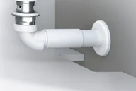 Syfony - Excellent Syfon umywalkowo-bidetowy niski zestaw INPU.8075536P.WH INPU.8075536P.WH - miniaturka - grafika 1