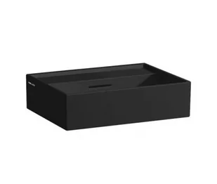 Laufen Kartell Umywalka wisząca lub meblowa 45x34 cm bez otworu na baterię czarny mat H8183307161091 - odbiór osobisty: Kraków, Warszawa - Umywalki - miniaturka - grafika 1