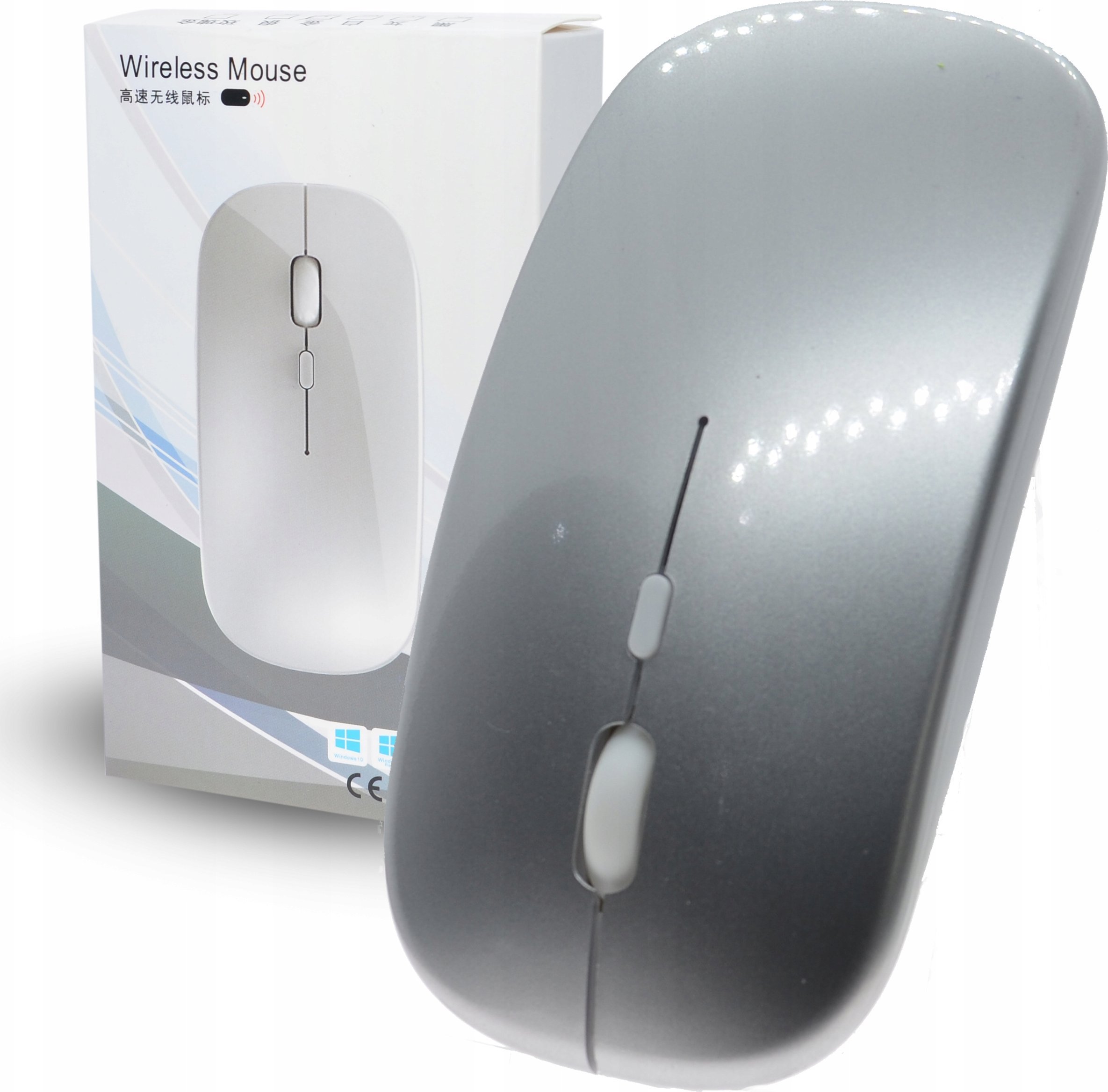 OPTYCZNA BEZPRZEWODOWA TRUSTY 4D SLIMFIT SRBRNY HQ>