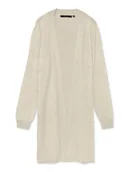 Swetry damskie - Vero Moda Kardigan w kolorze beżowym - miniaturka - grafika 1
