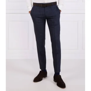 Joop! Wełniane spodnie 17 JT-34Blayr-STR12 | Slim Fit | z dodatkiem lnu - Spodnie męskie - miniaturka - grafika 1