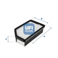 Filtry powietrza - Filtr powietrza UFI Filtry 30.627.00 - miniaturka - grafika 1