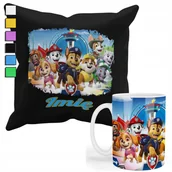 Gadżety dla niej i dla niego - ZESTAW KUBEK + POSZEWKA Z NADRUKIEM-DLA FANA PSI PATROL PREZENT +IMIĘ - miniaturka - grafika 1