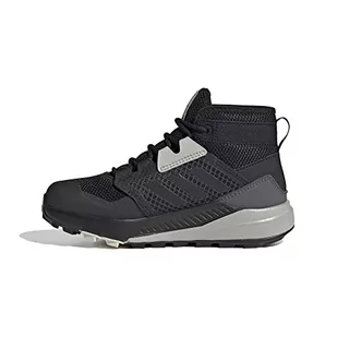 adidas Unisex dziecięce buty trekkingowe Terrex Trailmaker Mid R.rdy K High Rise, Negbás Negbás Alumin - 33.5 EU - Buty dla chłopców - miniaturka - grafika 1