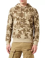 Bluzy męskie - G-STAR RAW Męska bluza z kapturem 'Strzałka Camo', Mehrfarbig (Lt Moss Raw Arrow Camo C365-d026), L - miniaturka - grafika 1