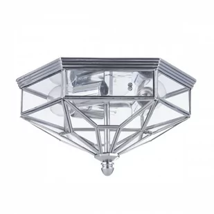 Maytoni Zewnętrzna LAMPA sufitowa ZEIL H356-CL-03-CH Maytoni natynkowa OPRAWA klasyczna PLAFON outdoor IP43 chrom przezroczysty H356-CL-03-CH - Lampy ogrodowe - miniaturka - grafika 1