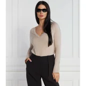 Swetry damskie - Calvin Klein Wełniany sweter | Regular Fit - miniaturka - grafika 1