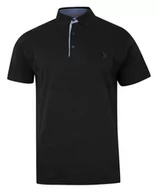 Koszulki męskie - Koszulka POLO, Czarna Casualowa, Męska, Krótki Rękaw, Jednokolorowa, T-shirt - Expoman - miniaturka - grafika 1