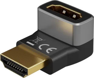 Goobay 72009 adapter kablowy HDMI Typu A (Standard) Czarny, Srebrny - Adaptery i przejściówki - miniaturka - grafika 1