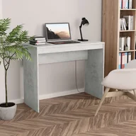 Biurka - vidaXL vidaXL Biurko, betonowa szarość, 90x40x72 cm, płyta wiórowa - miniaturka - grafika 1
