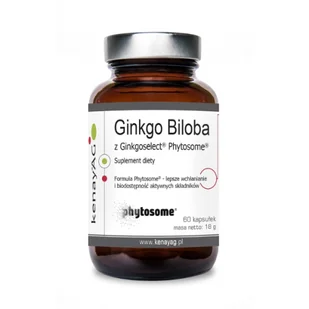 Kenay Ginkgo Biloba z Ginkgoselect Phytosome (60 kapsułek) - Kenay AG 01AC-7200C - Suplementy naturalne - miniaturka - grafika 1