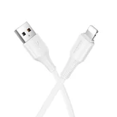 Kable USB - Kabel USB A do Lightning Hoco 2,4A 1 m X120 biały - miniaturka - grafika 1