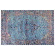 Dywany - Dywan bawełniany 200x300 cm niebieski KANSU - miniaturka - grafika 1