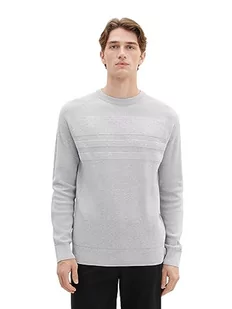 TOM TAILOR sweter męski, 32782 - melanż lucerny, XXL - Swetry męskie - miniaturka - grafika 1