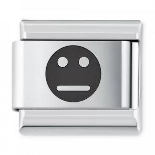 Murrano ITALIAN CHARMS Symbole Emocje Emotka Obojętność IH-181 - Charmsy - miniaturka - grafika 1