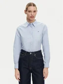 Koszule damskie - Tommy Hilfiger Koszula WW0WW46111 Niebieski Relaxed Fit - miniaturka - grafika 1