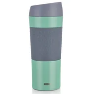 Kubki termiczne - Banquet Kubek podróżny dwuścienny MATTY 400 ml, zielony - miniaturka - grafika 1