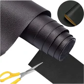 Kosmetyki samochodowe - Samoprzylepna Eko Skóra Skaj Tapicerski Łaty Czarn - miniaturka - grafika 1