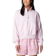 Odzież trekkingowa damska - Bluza damska Columbia Marble Canyon French Terry Quarter Zip - miniaturka - grafika 1