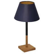 Lampy stojące - Luminex Table lamps 3753 Lampa stołowa lampka 1x60W E27 czarny/niebieski/naturalny/złoty - miniaturka - grafika 1