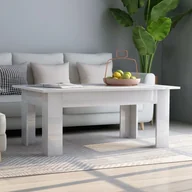 Ławy i stoliki kawowe - vidaXL vidaXL Stolik kawowy, wysoki połysk, biały, 100x60x42cm, płyta wiórowa - miniaturka - grafika 1