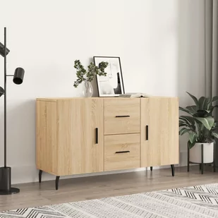 vidaXL Komoda, dąb sonoma, 100x36x60 cm, materiał drewnopochodny - Komody - miniaturka - grafika 1