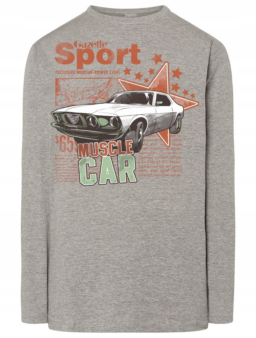 Longsleeve męski muscle Car Rozm.3XL
